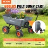 Steel-Framed Poly Dump Cart – 600lb, 4 cu.ft, 10" All-Terrain Wheels gallery
