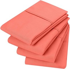 Utopia Bedding 4 Pack Microfiber Pillowcases Ultra Soft Pillowcover King Queen