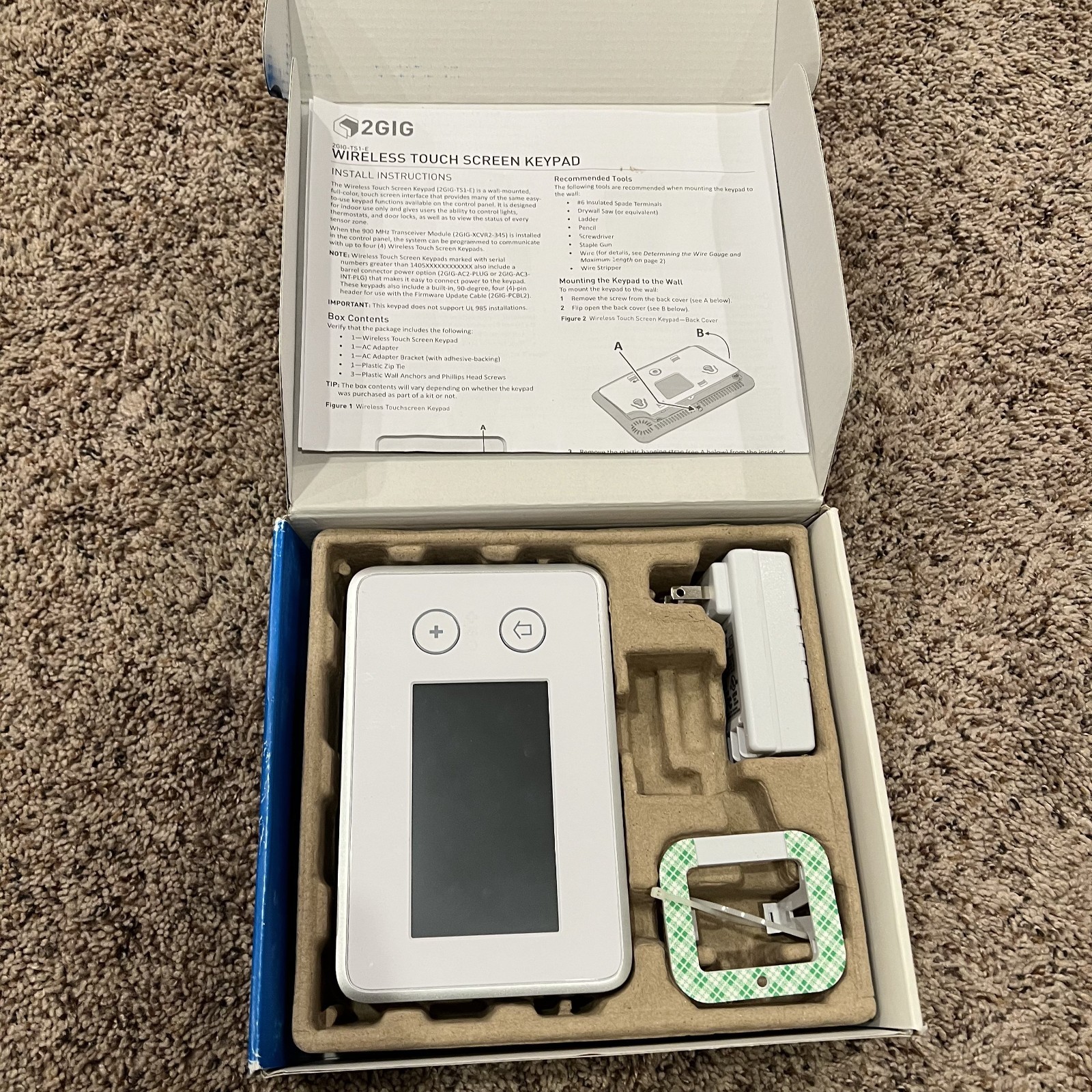 2GIG-TS1 Wireless Touch Screen Keypad Home Security System gallery