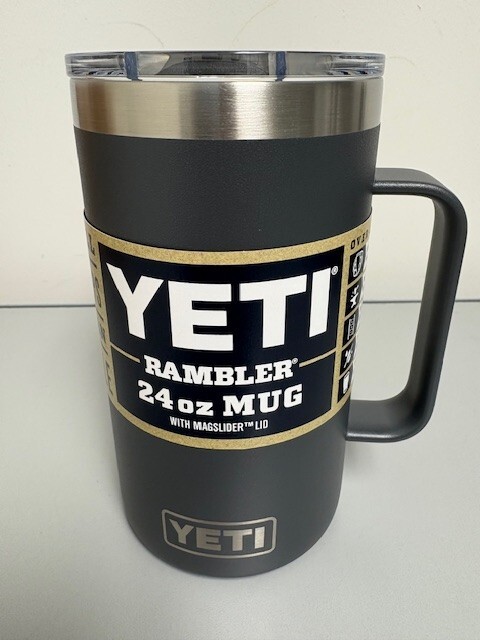 Charcoal YETI® 24oz Rambler Beer Mug - Authentic - Brand New VII Magslider gallery