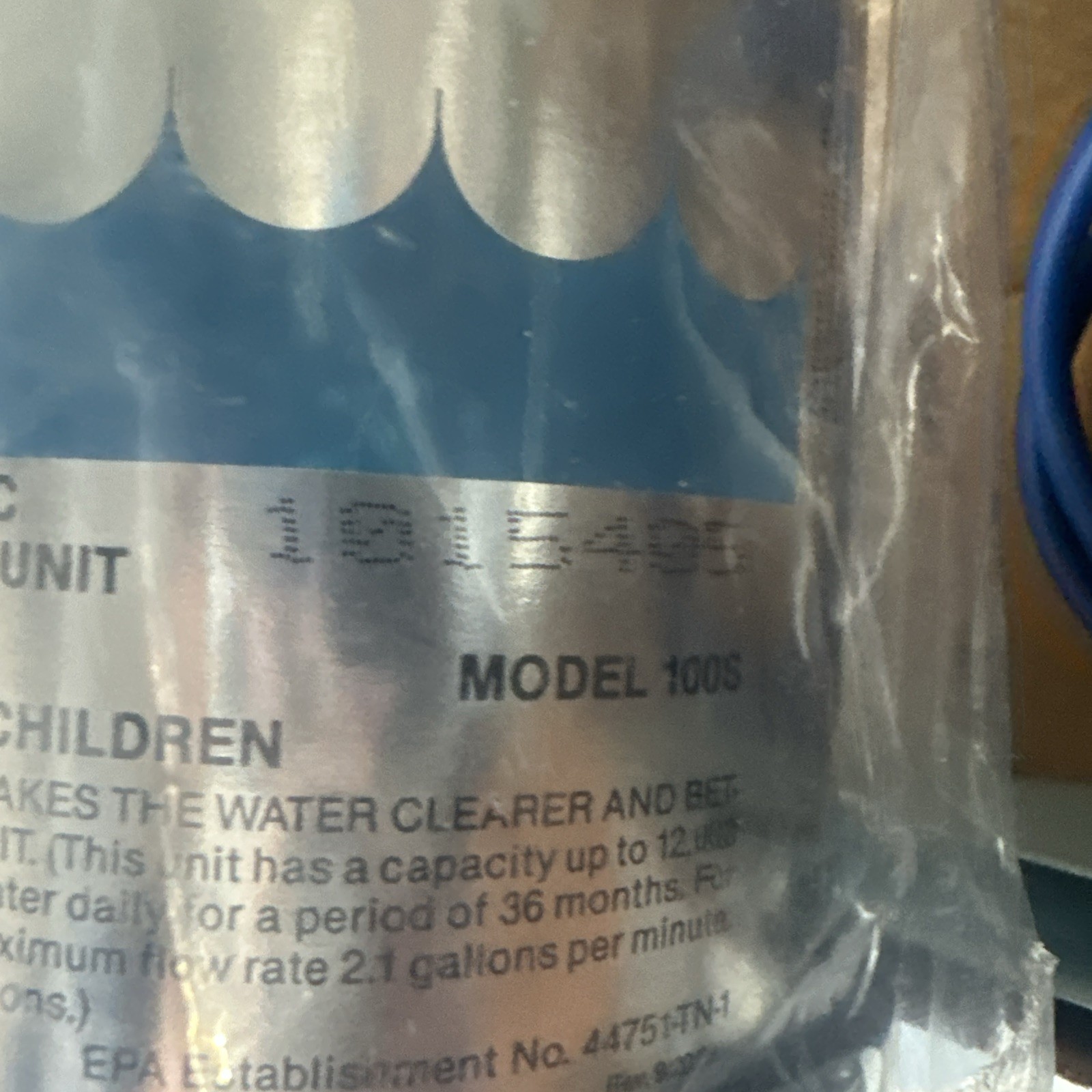 NSA Bacteriostatic Model 100S Water Treatment Filter Unit Model NSA100S New gallery