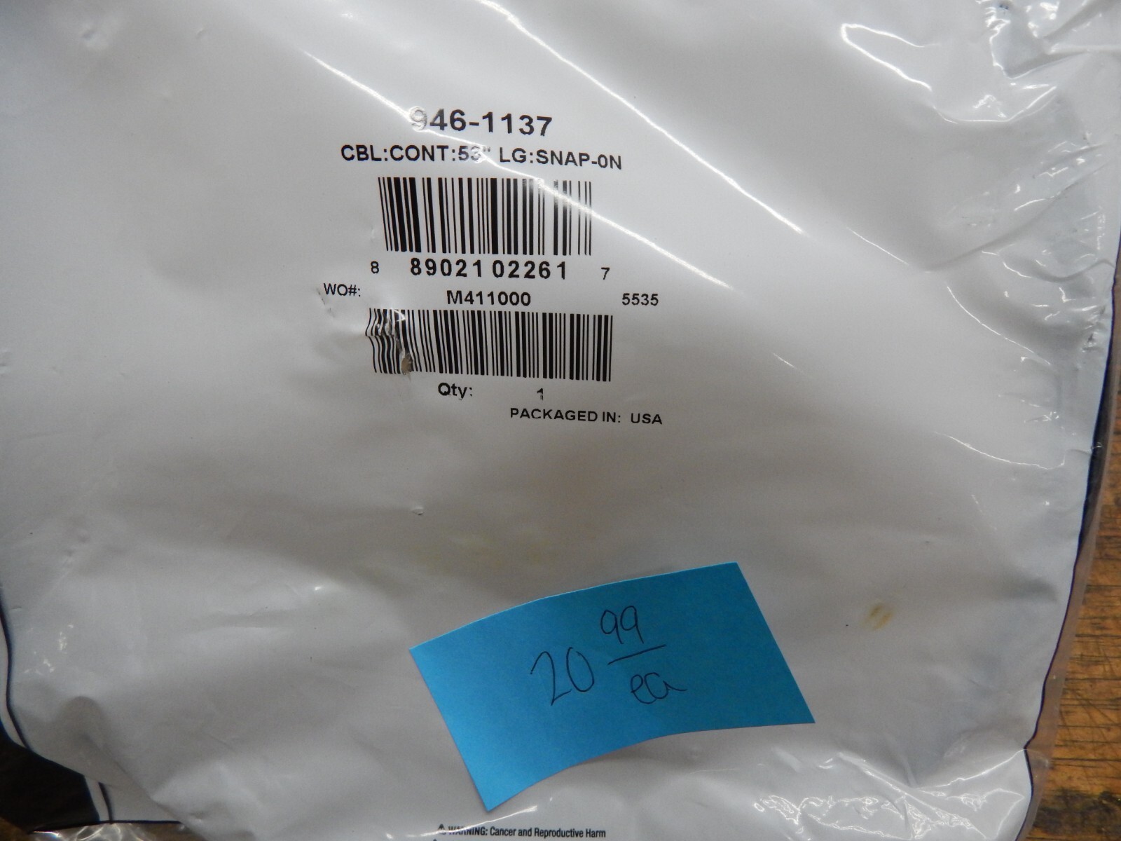 OEM MTD Snap On 53 inches long Control Cable 946-1137 gallery