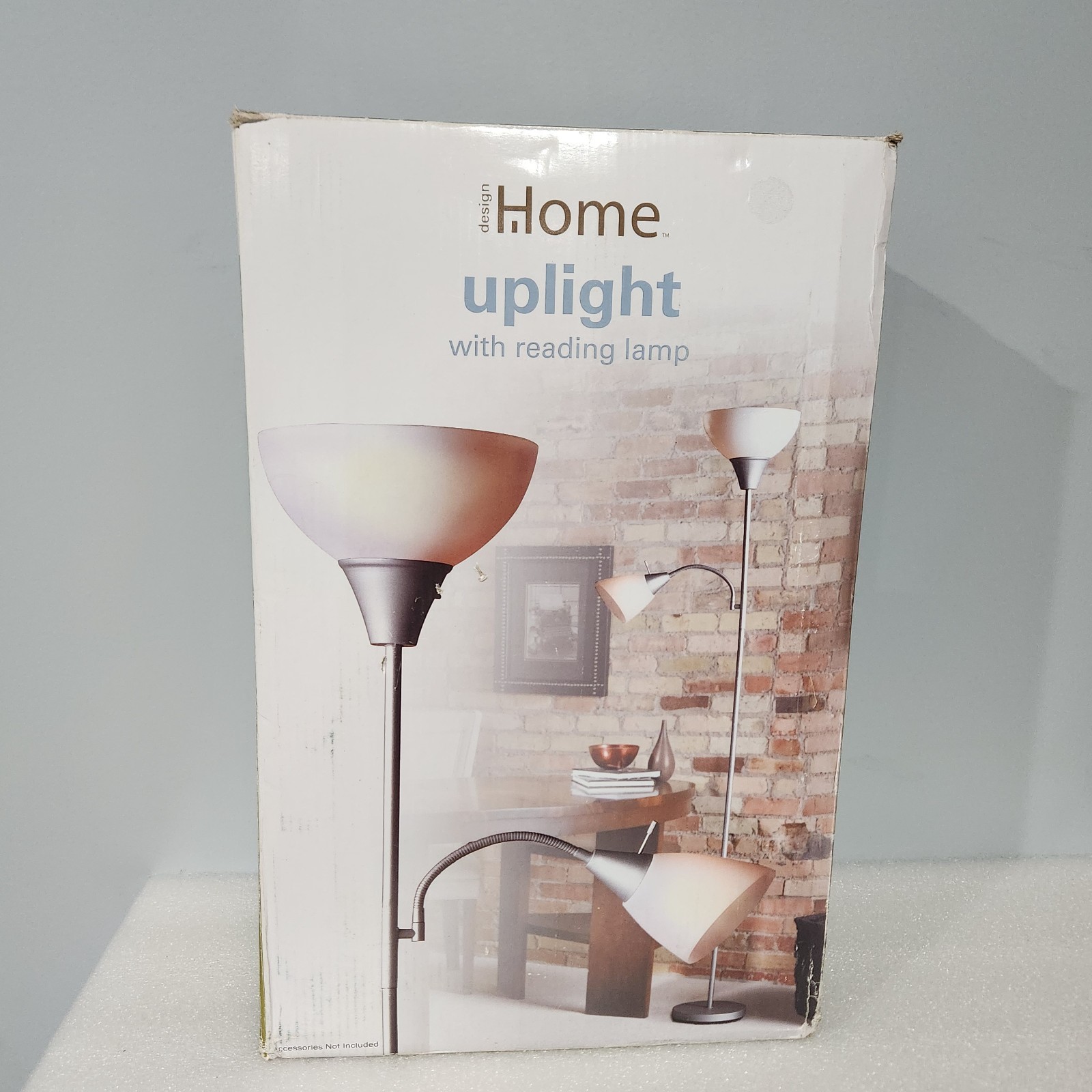 Design Home Uplight Floor Lamp with Reading Light, Standing Lamp, ... gallery