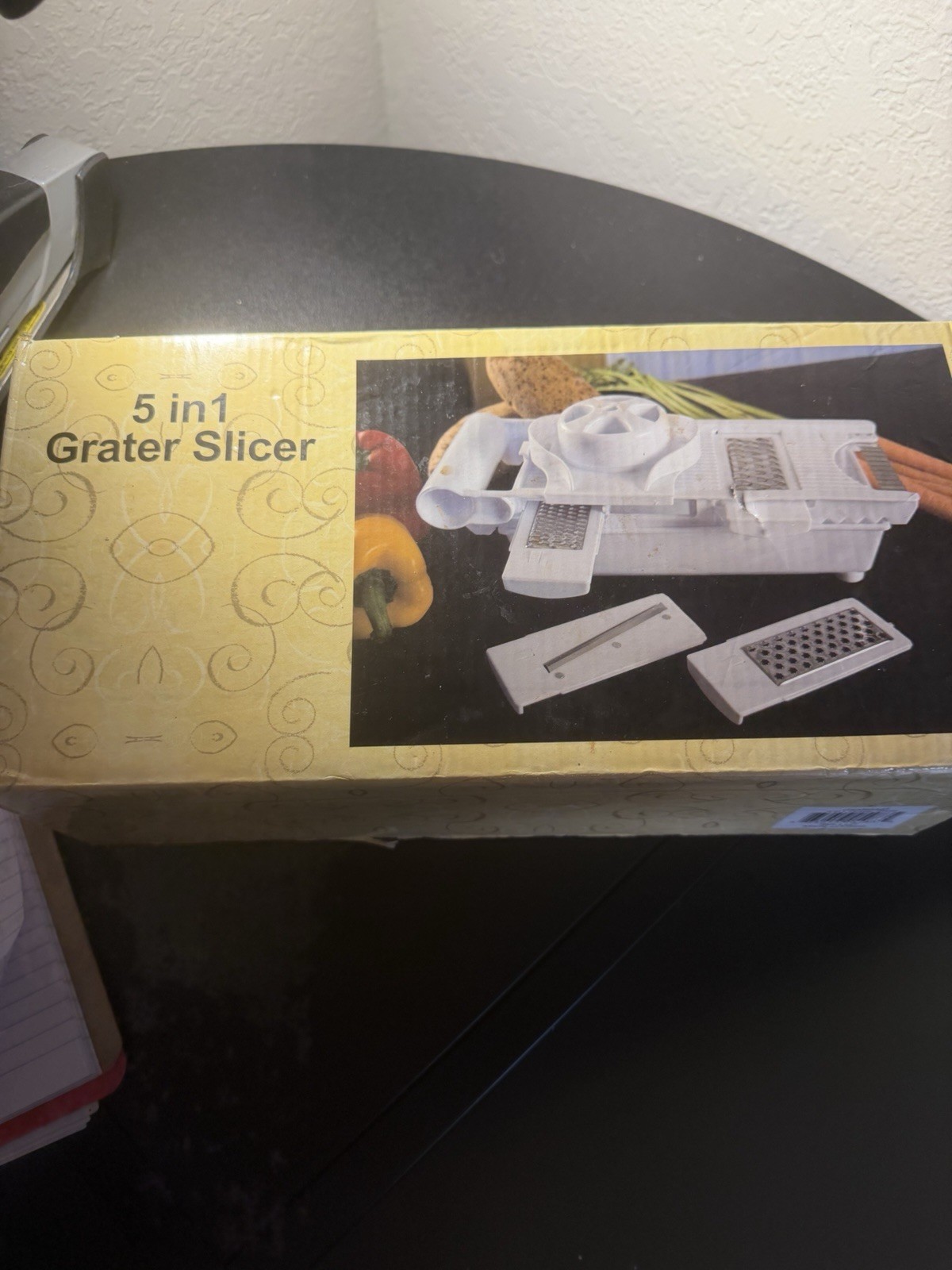 5 in 1 Multi-Function Grater Slicer Set White Plastic Metal for Vegetables Fruit gallery