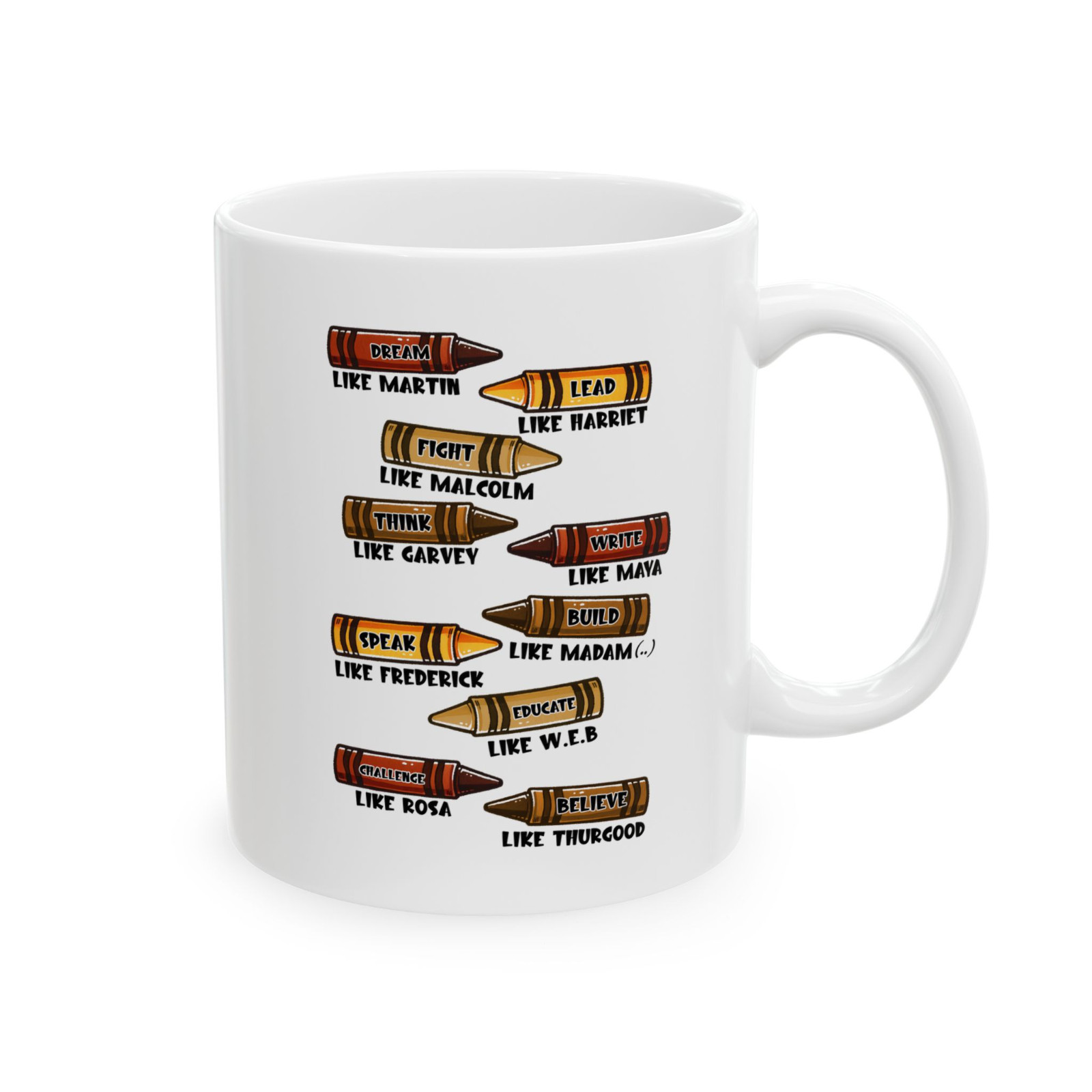 Diversity Equality Inclusion Mug Coffee Cup Crayon Colors Unity Teacher Gift gallery