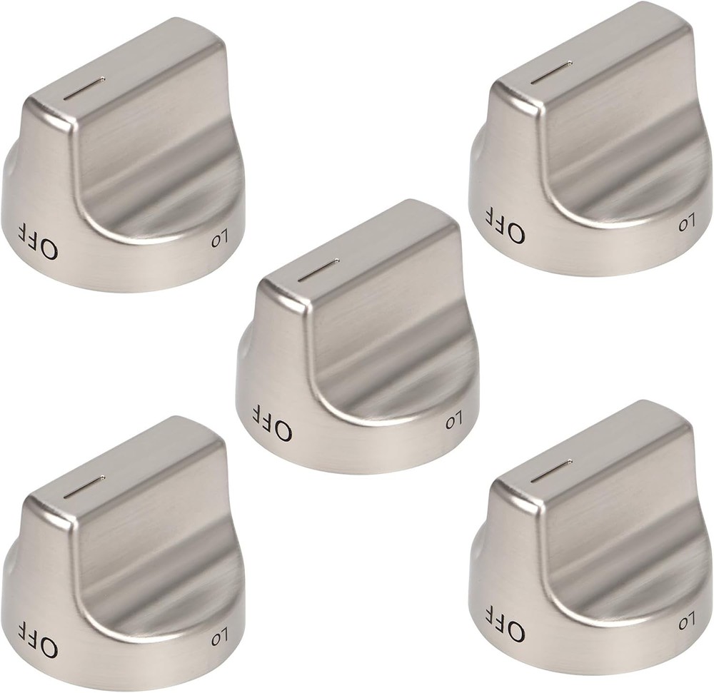 W11239985 Gas Stove Knobs (5PCS) Replace W11032553 Control Knob, Compatible with