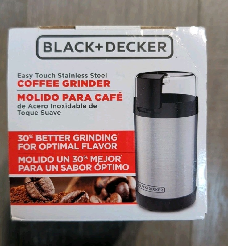 Black & Decker Easy Touch Coffee Grinder w/Stainless Steel Grinding Blades NIB gallery