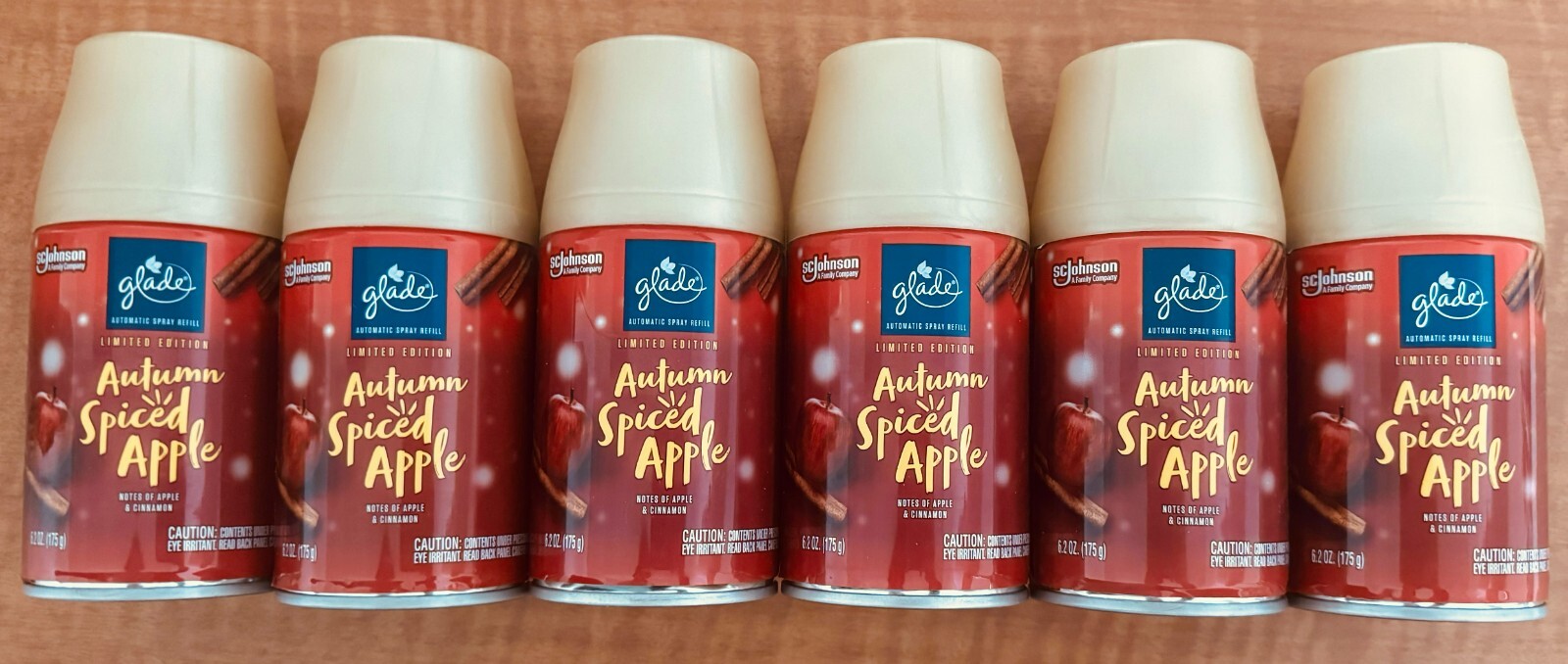 6 Glade Automatic Spray Refill Air Freshener Limited Edition Autumn Spiced Apple gallery