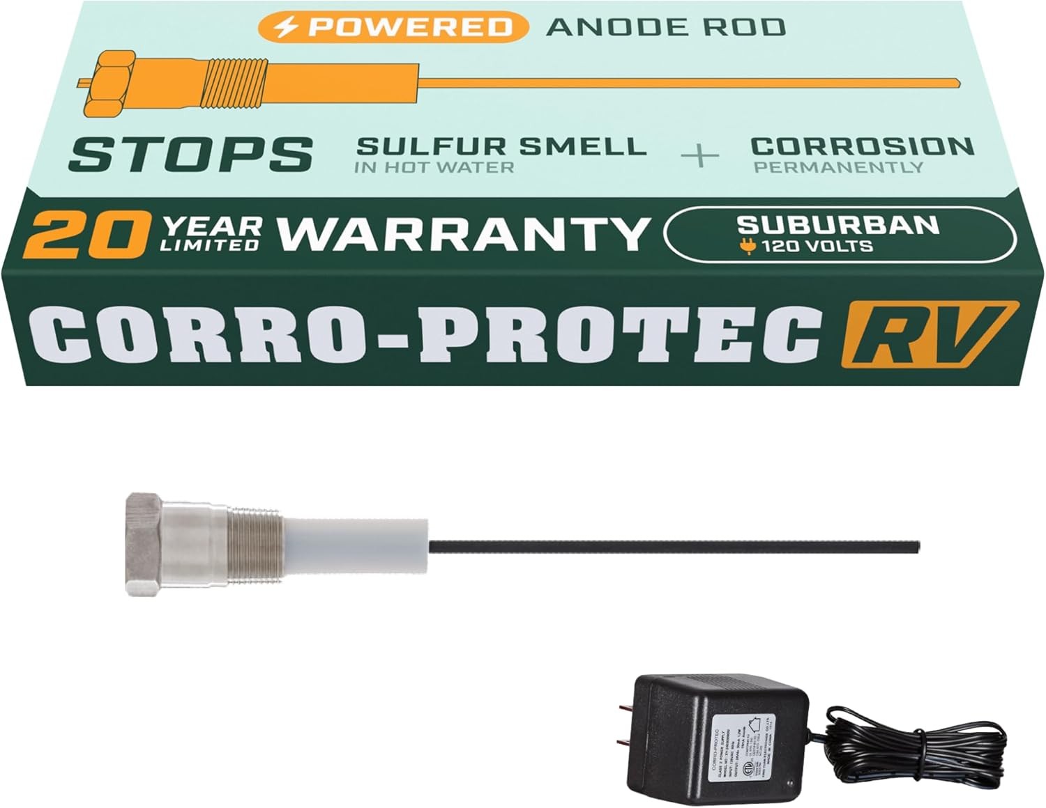 Corro-Protec RV Anode Rod for Hot Water Heater 20 Year gallery