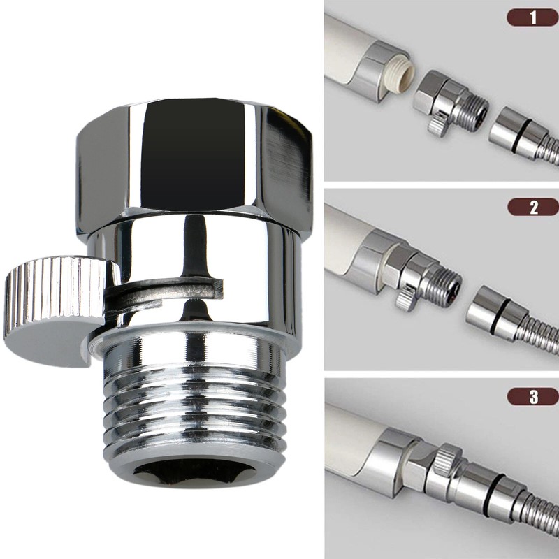 G1/2" Brass Flow Quick Control Shut-OFF Valve Shower Head Water Saver Bathroom gallery
