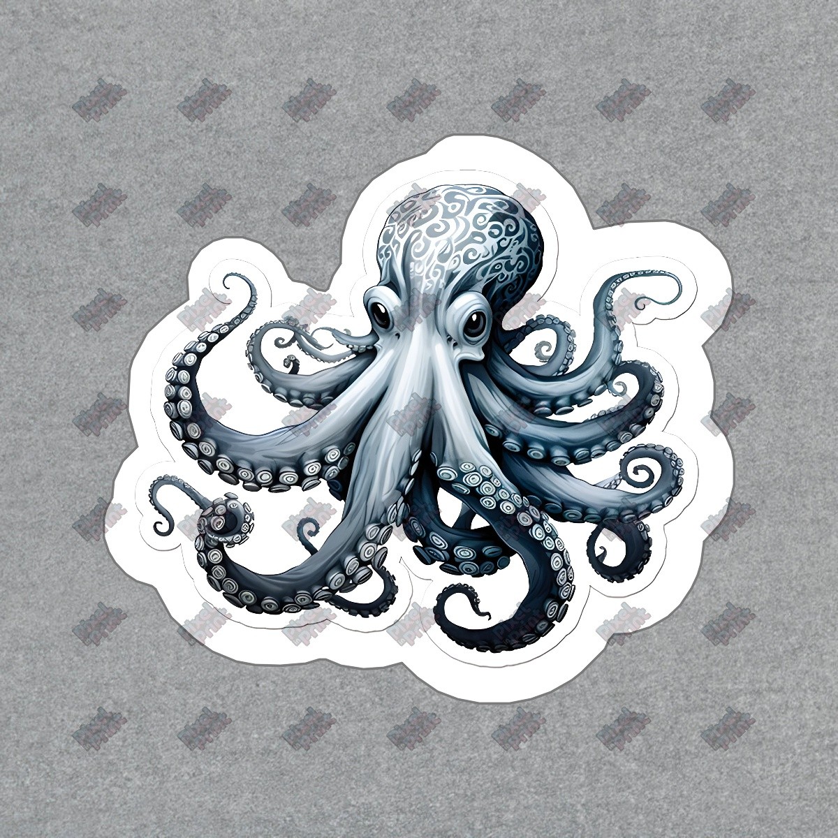 Unique Octopus Vinyl Sticker Waterproof Decal for Laptops, Water #138104 gallery