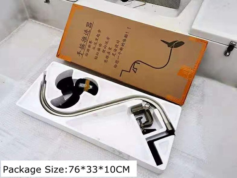 Hand Powered Outboard Propeller Saving Rubber Boat Paddle Hand Propeller Marine gallery