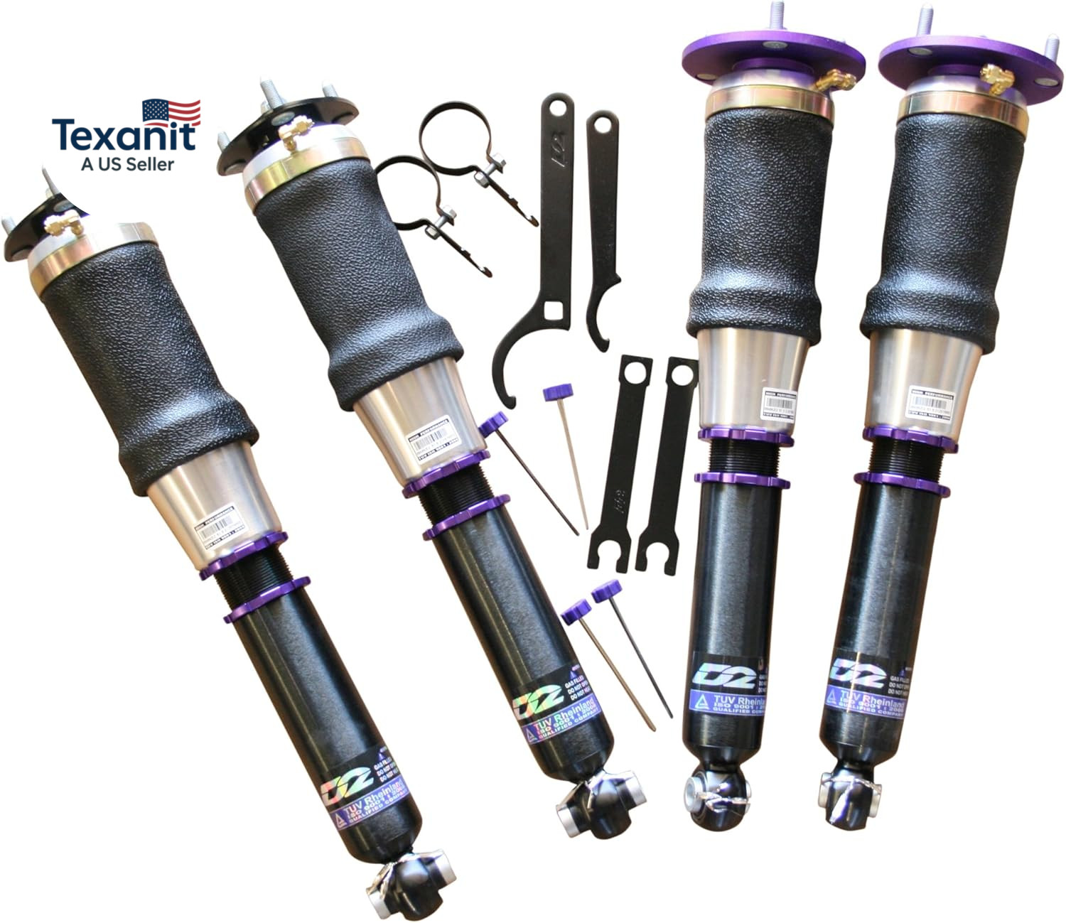 D2 Air Suspension Air Struts Compatible for 2018-2021 Tesla 3 2021+ Model Y AWD gallery