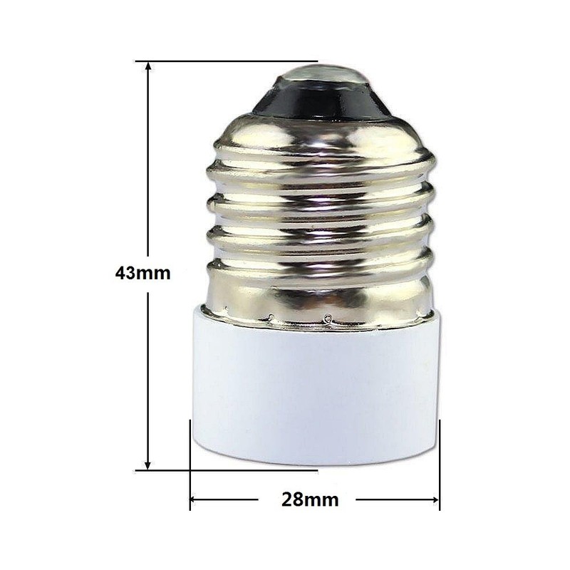YI LIGHTING (Pack of 2) E26/E27 to MR16 Converter, 43x28mm, White gallery