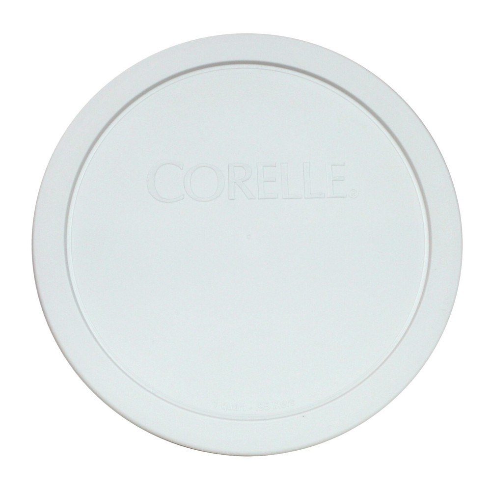 Corelle 1 QT Plastic Storage Replacement Lid Cover White 323-PC 8 3/4" NEW