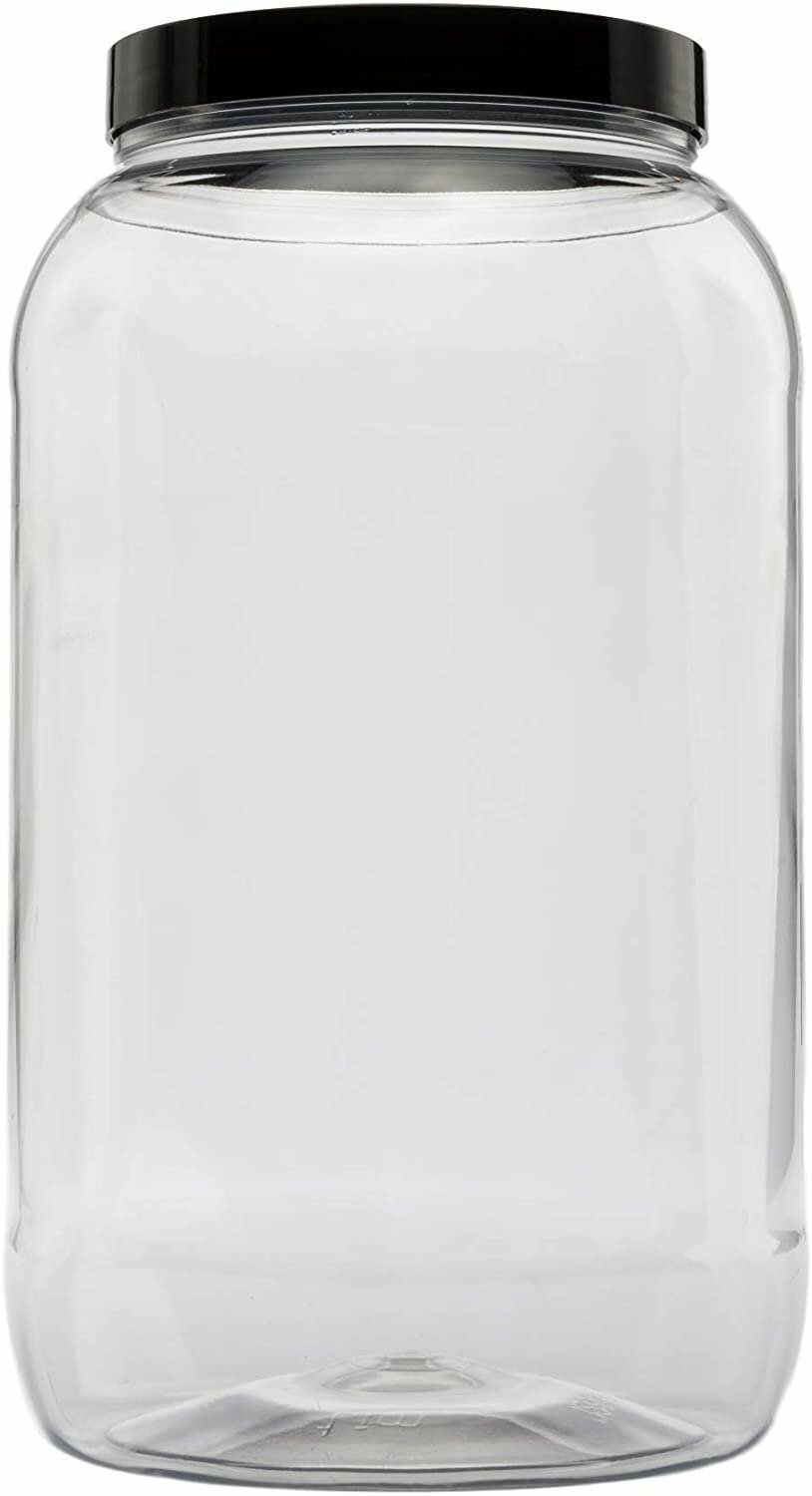 Clearview Containers | 128 oz (1 Gallon) Plastic Storage Container w/Black... gallery