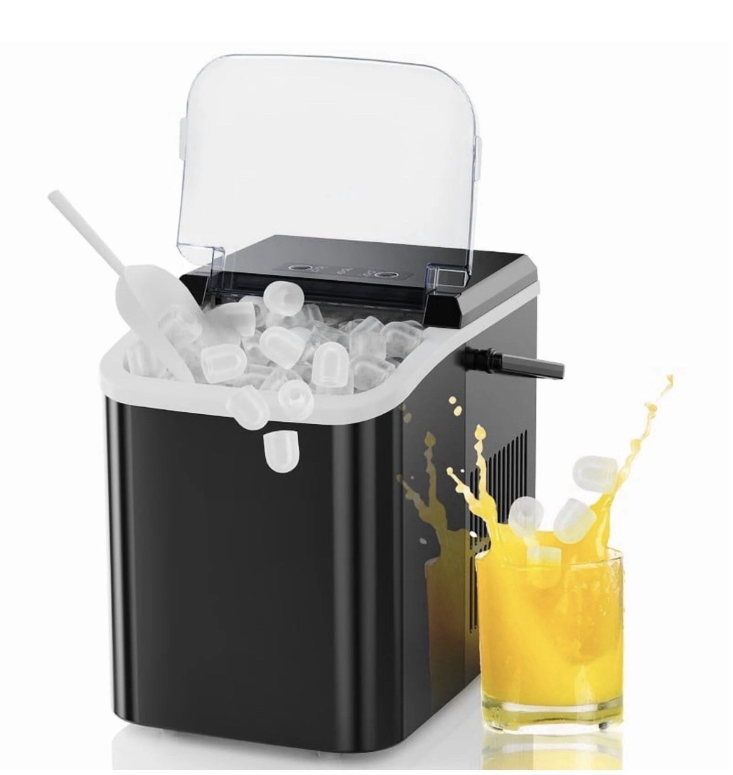 Bosch HMT72M450 Portable Countertop Ice Maker, 26 lbs, Self-Cleaning, 2 Cube Si… gallery