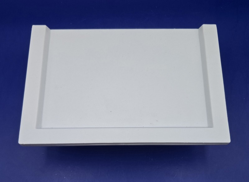 Small White Plastic Wall Mounted Decor Shelf ~ 6" Length x 4" Width x 2" Height gallery