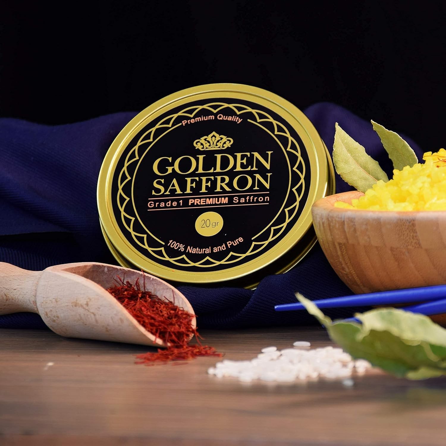 Golden Saffron, Finest Pure Premium All Red Saffron Threads, Grade A+ Super N... gallery