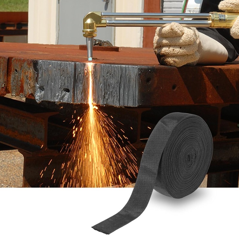 33 FT Nylon Hydraulic Hose Protector Sleeve Black Protective Cover Sheath Wrap.. gallery