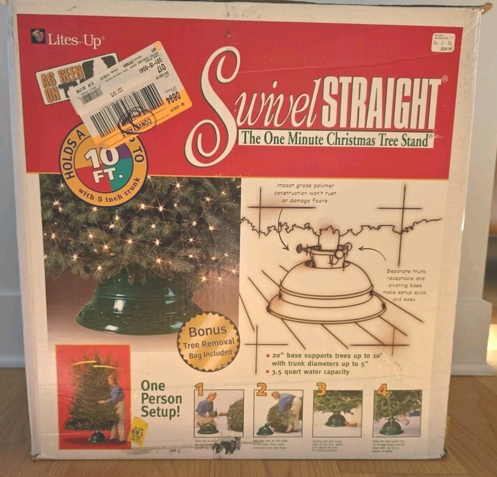 Swivel Straight One Minute Christmas Tree Stand Holds Up to 10' Tree Pivot gallery