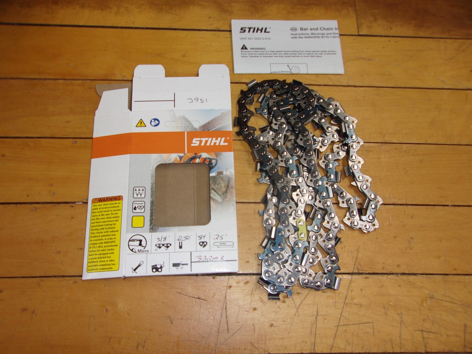 Stihl OEM 25" Semi Chisel "Ripping" Chain 3/8" .050 84 DL 33RMX #GM-J9D1 gallery