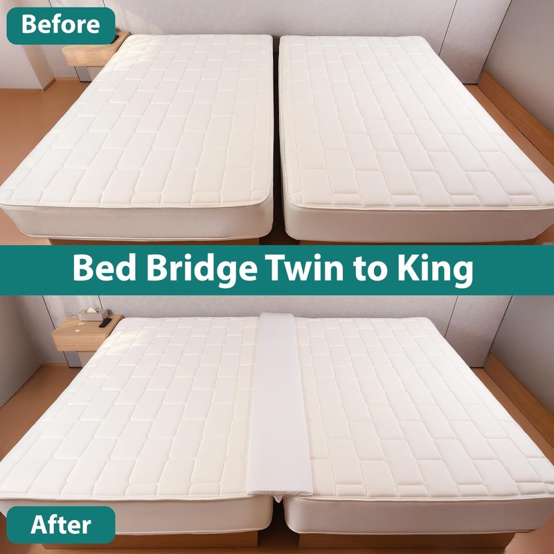 Split King Gap Filler for Adjustable Bed, Twin to King Bed Converter,Bed Gap gallery