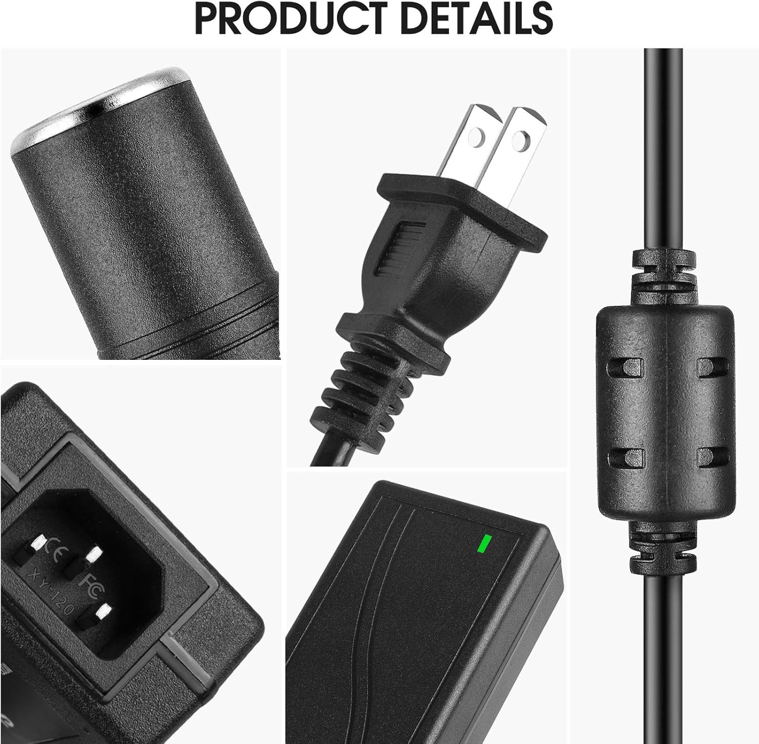 Shentian Power Supply Cigarette Lighter Socket AC to DC Adapter 100V-240V to 12V gallery