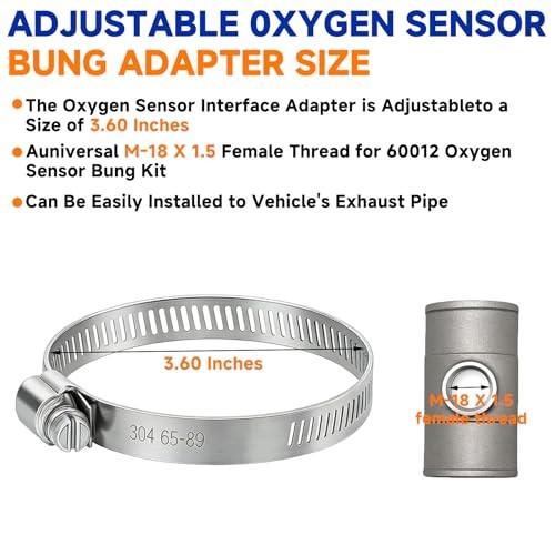 60012 Oxygen Sensor Bung Kit with M18 × 1.5 Thread Stainless Steel Exhaust gallery