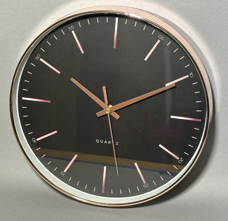 New Quartz Standard Wall Clock Roman Numerals - Home Decor 11.5" gallery
