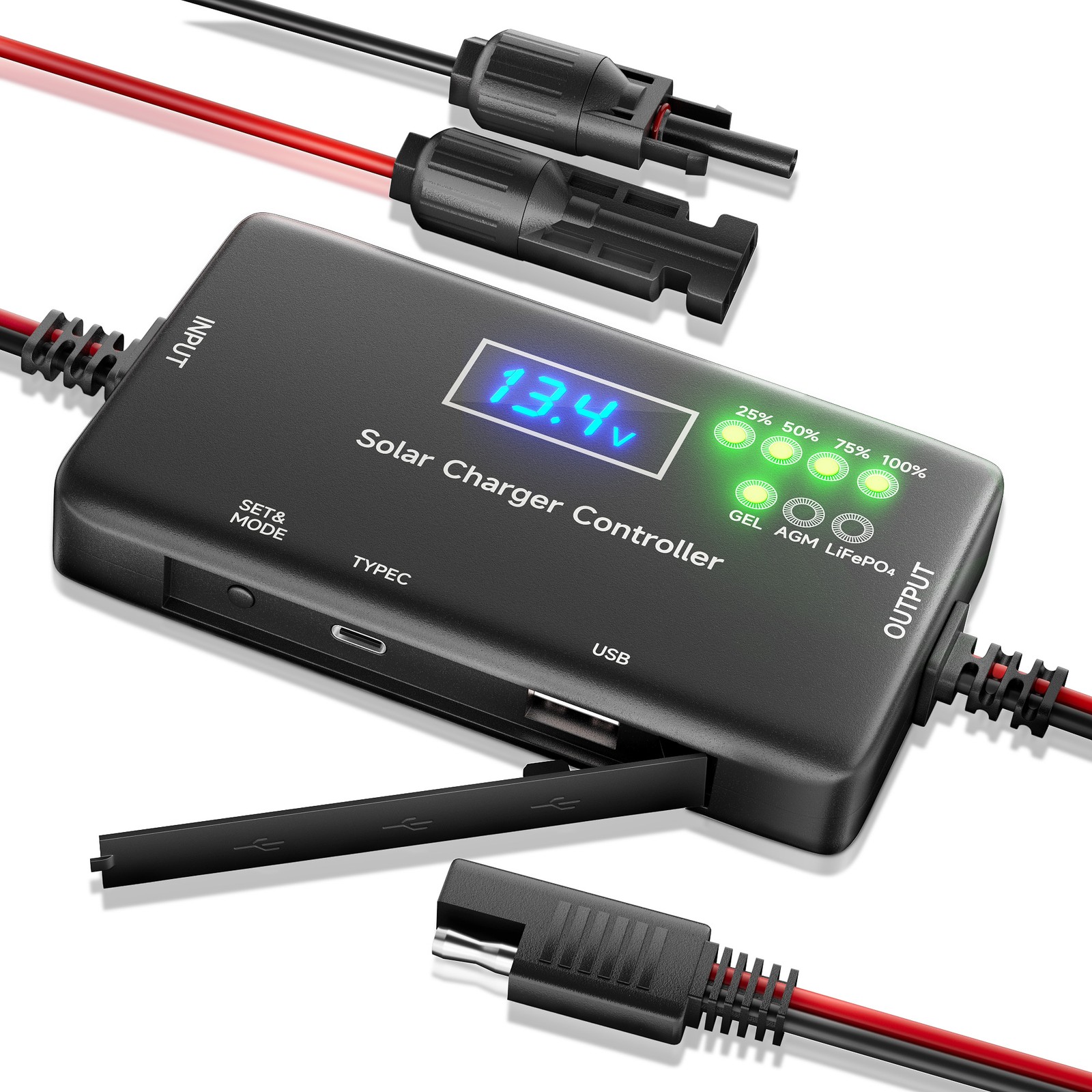 Solar Charge Controller 12V, 20A Solar Panel Charge Controller for Gel, AGM gallery