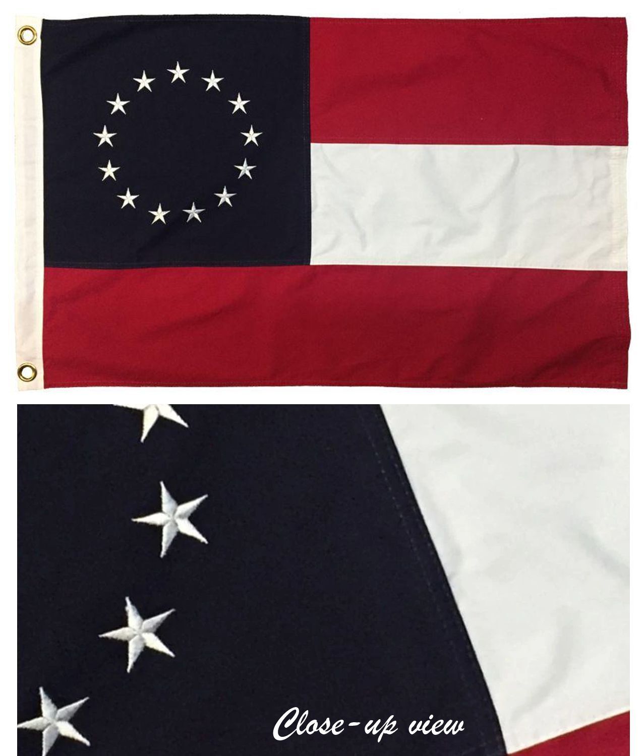 1st National Confederate 13 Star Flags - Sewn Cotton gallery