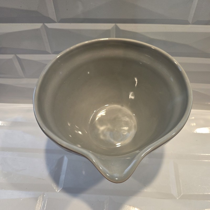 Pottery Barn Gray Rhodes Ceramic Nested Mixing Bowl with Spout Farmhouse Neutral gallery