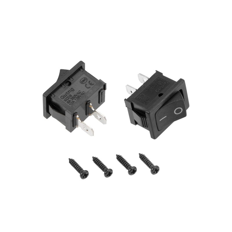 2 x Inline Cord Switch AC 250V 6A Duplex On-Off Feed-Through Rocker Switch gallery