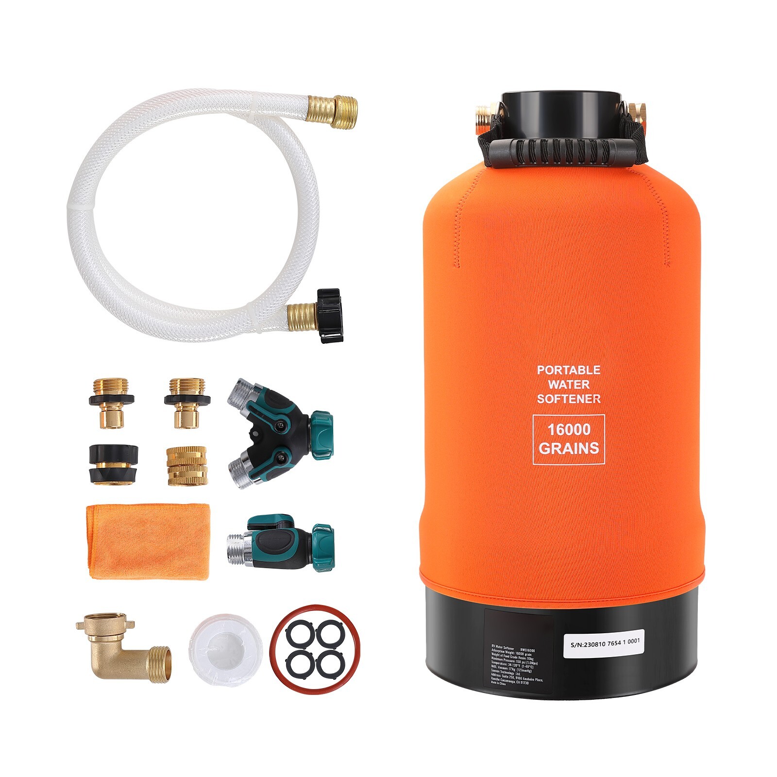 Portable RV Water Softener 16,000 Grain Trailers RVs Boats Car Washing gallery
