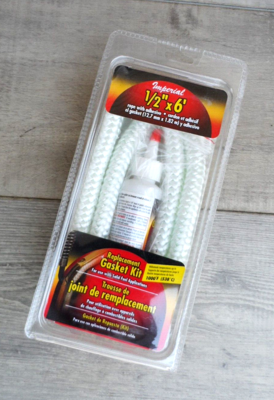 Imperial GA0189 Gasket Rope Replacement Kit 1/2" x 6' for Solid Fuel Application gallery