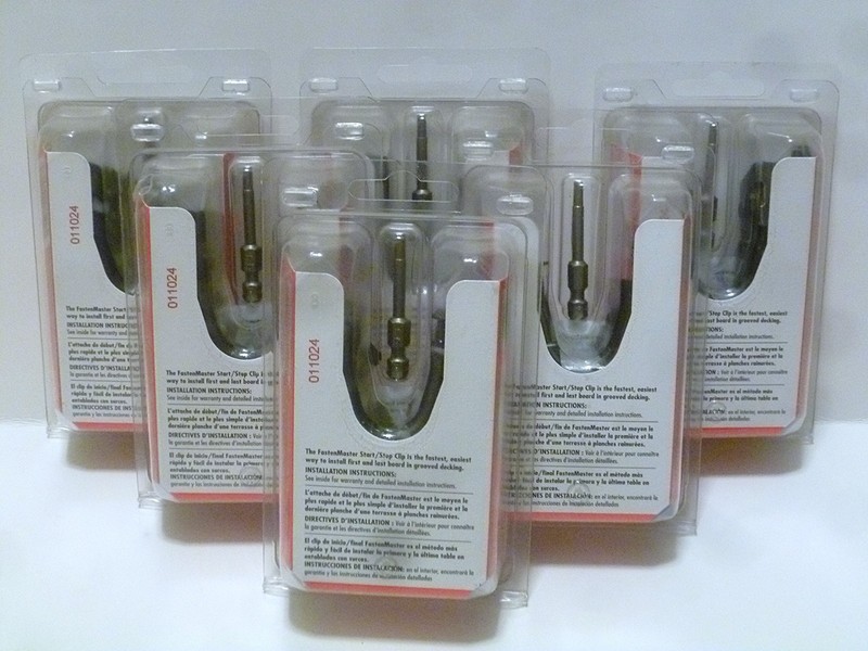 (6) FastenMaster Universal Hidden Deck Fastening System Start / Stop Clips 25pc gallery