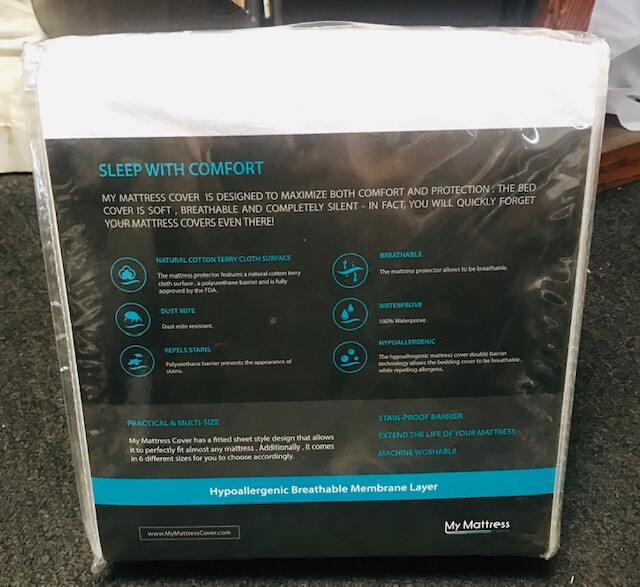 100% Waterproof Mattress Protector - Hypoallergenic CAL KING SIZE - MY MATTRESS gallery