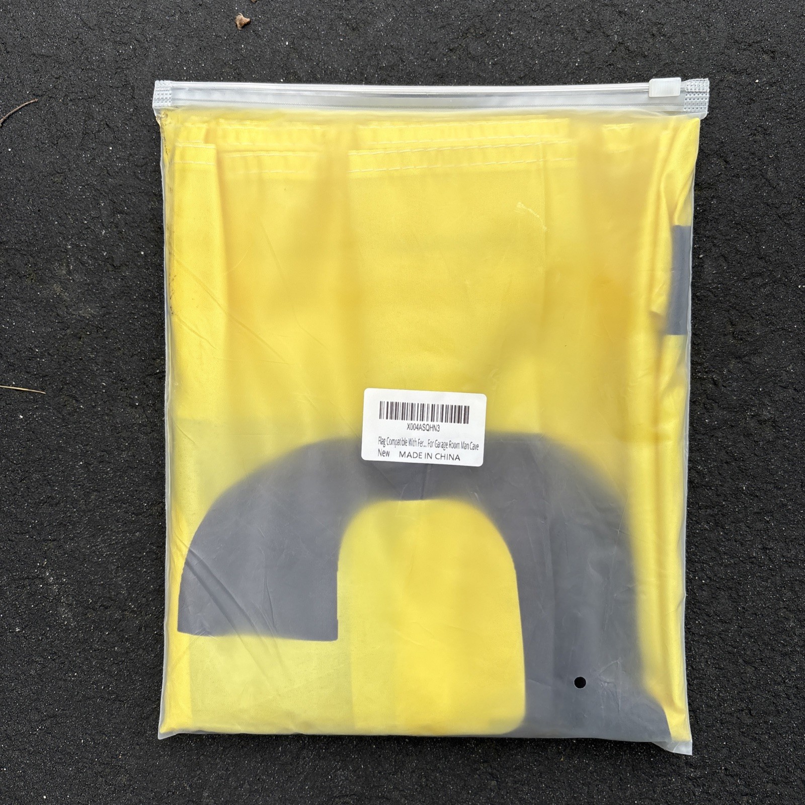 For Ferrari Racing Yellow Black Flag 2x8 ft. with Grommets gallery