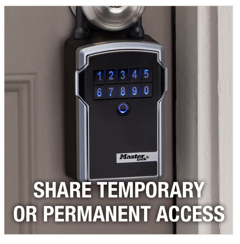 🔒Masterlock Portable Bluetooth Lock Box for Keys Metal, 3-1/4 in-7-13/64 5440EC gallery