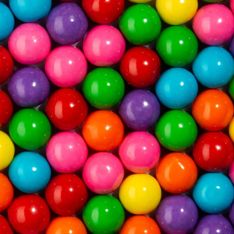 - Assorted Gumballs - 1 Inch - Approximately 113 per 2Lb Bag - Bulk Assorted Can gallery