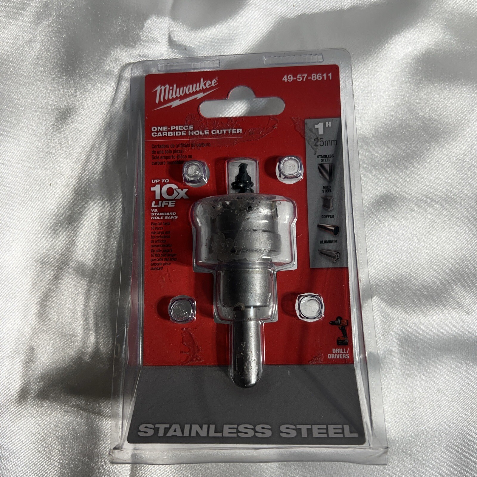 Milwaukee Tool 49-57-8611 1 In. One-Piece Carbide Hole Cutter For Stainless gallery
