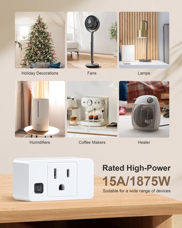 Remote Control Outlet, Decorator Rocker Wall Switch, 200FT Long Range Wireles... gallery