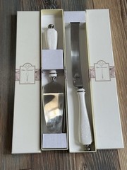 Lenox “Opal Innocence” Cake Server & Knife 2 pcs. ~ #6225965(57) W Boxes