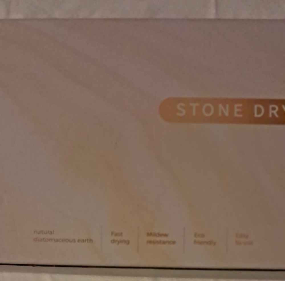 Stone Dish Drying Mat for Kitchen Counter, Easy To Clean, Non Slip Quick Drying