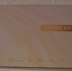 Stone Dish Drying Mat for Kitchen Counter, Easy To Clean, Non Slip Quick Drying