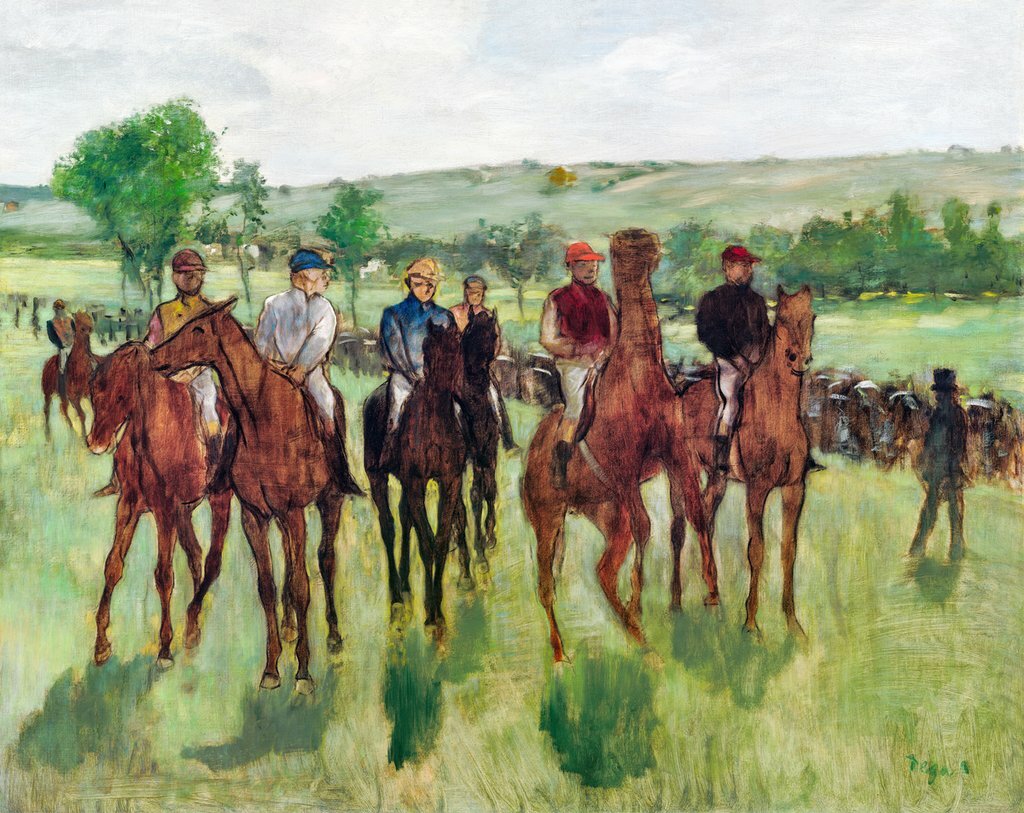 The Riders ca 1885, Edgar Degas, Art Print Poster 11" x 14" 3432 gallery