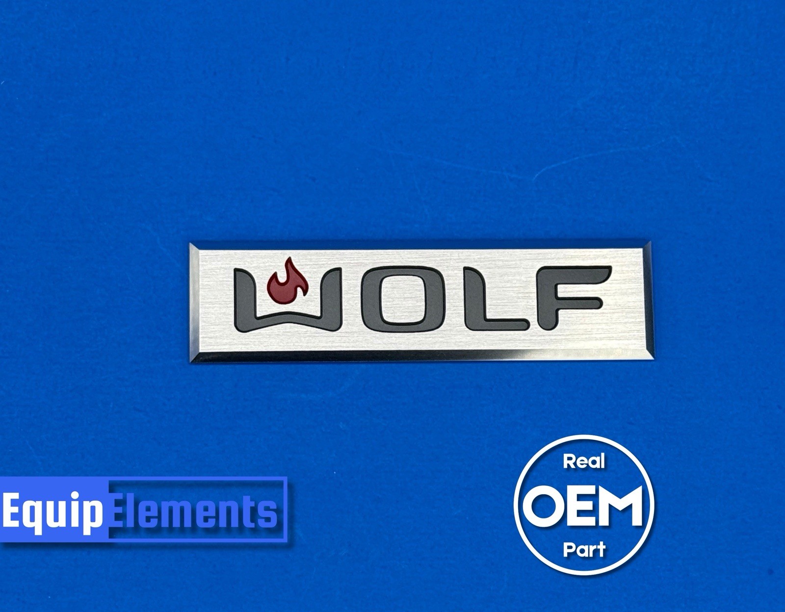 811172 Genuine Wolf Stick-On Logo Nameplate Hoods | BBQ/BBQ-2/OG/RT gallery