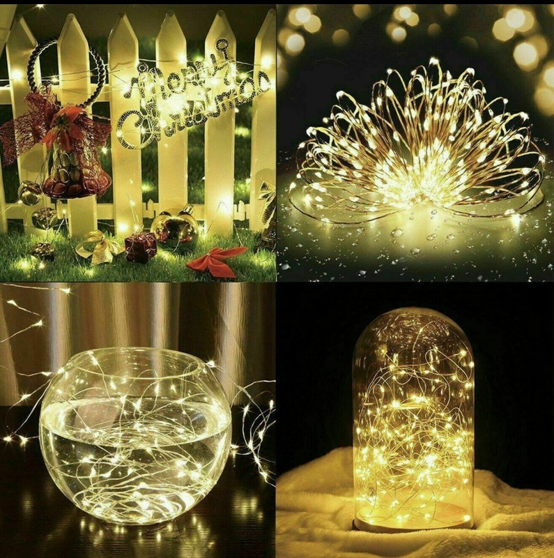 Solar Power LED String Lights 100 LED Copper Wire Waterproof Outdoor Fairy gallery