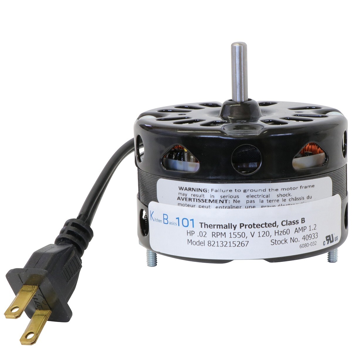 3.3 Inch Diameter Vent Fan Motor Direct Replacement For Nutone / Broan 40933 gallery